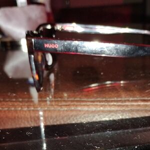 HUGO Black and Red Men's Sunglasses